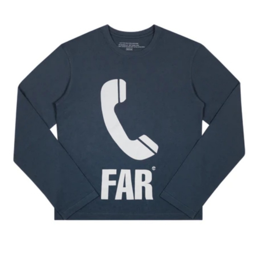 Telfar Telephone Long Sleeve T- Off-Black